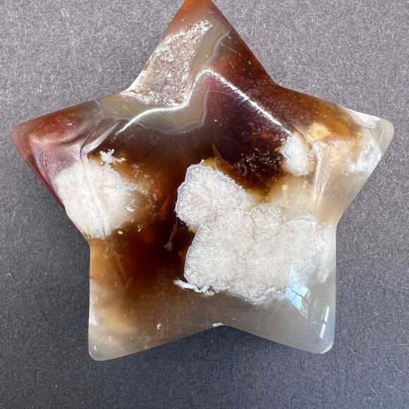 Flower Agate‎ Star Carving (10) - Picture 3 of 10